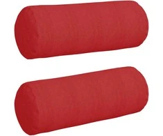 Pagalvės 2 pcs Raudona Ø 25 x 70 cm audinys