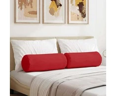 Pagalvės 2 pcs Raudona Ø 25 x 70 cm audinys