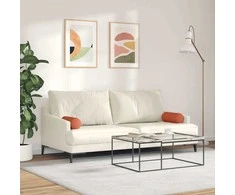 Pagalvės 2 pcs Raudona oranžinė Ø 15 x 40 cm Kordūrinis audinys