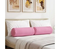 Pagalvės 2 pcs Rožinė Ø 25 x 70 cm audinys