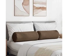 Pagalvės 2 pcs Ruda Ø 25 x 70 cm audinys