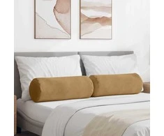 Pagalvės 2 pcs Ruda Ø 25 x 70 cm Kordūrinis audinys