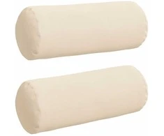 Pagalvės 2 pcs Smėlio Ø 15 x 40 cm Mikropluošto audinys