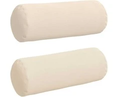 Pagalvės 2 pcs Smėlio Ø 25 x 70 cm Mikropluošto audinys
