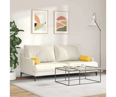 Pagalvės 2 pcs Šviesi geltona Ø 15 x 40 cm Kordūrinis audinys