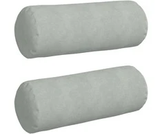 Pagalvės 2 pcs Šviesiai pilka Ø 25 x 70 cm Kordūrinis audinys