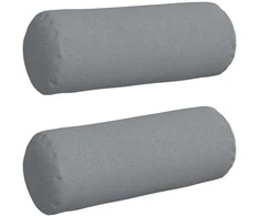 Pagalvės 2 pcs Šviesiai pilka Ø 25 x 70 cm audinys