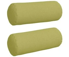 Pagalvės 2 pcs Šviesiai žalia Ø 15 x 40 cm audinys