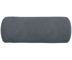 Pagalvės 2 pcs Tamsiai pilka Ø 15 x 40 cm Kordūrinis audinys