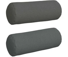 Pagalvės 2 pcs Tamsiai pilka Ø 25 x 70 cm audinys