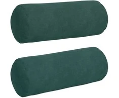 Pagalvės 2 pcs Tamsiai žalia Ø 15 x 40 cm Kordūrinis audinys