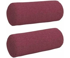 Pagalvės 2 pcs Vyno raudona Ø 15 x 40 cm audinys