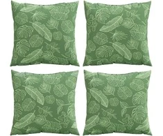 Išsklaidymo pagalvės Lapelis 4 pcs Lapų raštas 60 x 60 cm