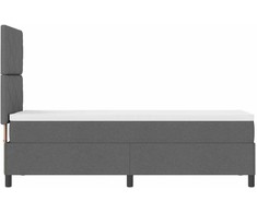 Kiemas lova su galvūgalio Tamsiai pilka 80 x 200 cm audinys
