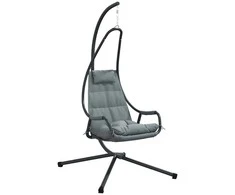 Kabantis kiaušinis Antracitas 94 x 107 x 196,5 cm Plienas