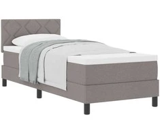 Kiemas lova su galvūgalio Taupe 80 x 200 cm audinys