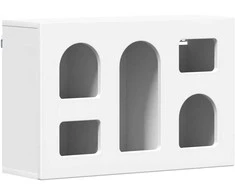Pakabinama spintelė Balta 60 x 20 x 40 cm Apdirbta mediena