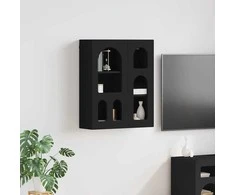 Pakabinama spintelė Juoda 59 x 20 x 71.5 cm Apdirbta mediena