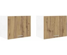 Pakabinama spintelė 2 pcs Amatininkų ąžuolas ir baltas