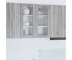 Pakabinama spintelė 2 pcs Pilkas Sonoma 40 x 31 x 80 cm