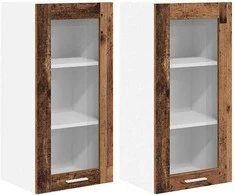 Pakabinama spintelė 2 pcs Senas medis 40 x 31 x 80 cm