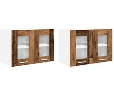 Pakabinama spintelė 2 pcs Senas medis 60 x 31 x 40 cm