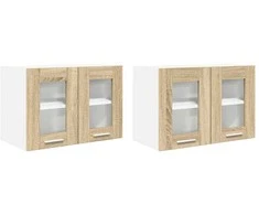 Pakabinama spintelė 2 pcs Sonoma ąžuolas 60 x 31 x 40 cm