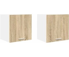 Pakabinama spintelė Riga 2 pcs Sonoma ąžuolas ir baltas