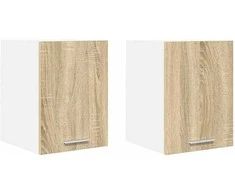 Pakabinama spintelė Riga 2 pcs Sonoma ąžuolas ir baltas