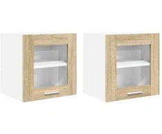 Pakabinama spintelė 2 pcs Sonoma ąžuolas 40 x 31 x 40 cm
