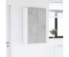 Pakabinama spintelė su saugykla Betono pilka 60 x 31 x 100 cm