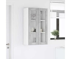 Pakabinama spintelė su saugykla Betono pilka 60 x 31 x 100 cm
