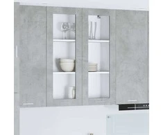 Pakabinama spintelė su saugykla Betono pilka 80 x 31 x 100 cm