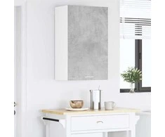 Pakabinama spintelė Betono pilka ir balta 50 x 31 x 80 cm