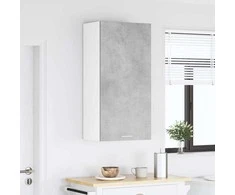 Pakabinama spintelė Betono pilka ir balta 50 x 31 x 100 cm