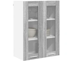Pakabinama spintelė su saugykla Pilkas Sonoma 60 x 31 x 80 cm