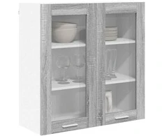 Pakabinama spintelė su saugykla Pilkas Sonoma 80 x 31 x 80 cm