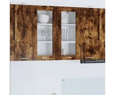 Pakabinama spintelė su saugykla Rūkyta ąžuolas 80 x 31 x 80 cm