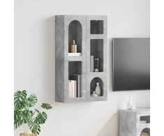 Pakabinama spintelė su lentyna Betono pilka 59 x 20 x 100 cm