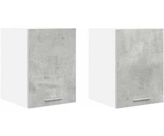 Pakabinama spintelė 2 pcs Betono pilka ir balta 30 x 31 x 40 cm