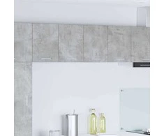 Pakabinama spintelė 2 pcs Betono pilka ir balta 60 x 31 x 40 cm