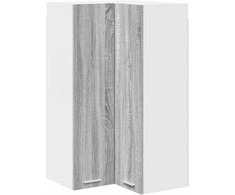 Pakabinama spintelė Pilkas Sonoma ir baltas 57 x 57 x 100 cm