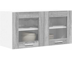 Pakabinama spintelė Pilkas Sonoma ir baltas 80 x 31 x 40 cm