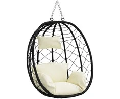 Kabantis kiaušinis Kreminė balta 91,5 x 54,5 x 107 cm