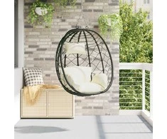 Kabantis kiaušinis Kreminė balta 91,5 x 54,5 x 107 cm