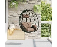 Kabantis kiaušinis Kavos 91,5 x 54,5 x 107 cm poliratanas