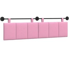 Pakabinamas lovos galvūgalis Rožinė audinys
