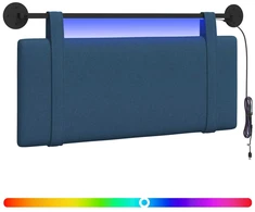 Pakabinamas lovos galvūgalis Su LED šviesa Mėlyna Audinys