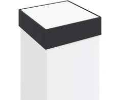 Pakabinamas šviestuvas Apsauginis stulpelis su jutikliu, 50 cm, juodas, IP44