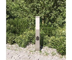 Pakabinamas šviestuvas Apsauginis šviestuvas su lizdu, 50 cm, nerūdijantis plienas, IP44